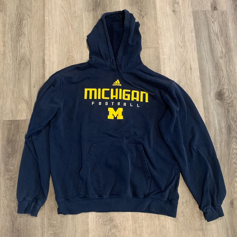 Adidas Michigan Football Hoodie- sz M